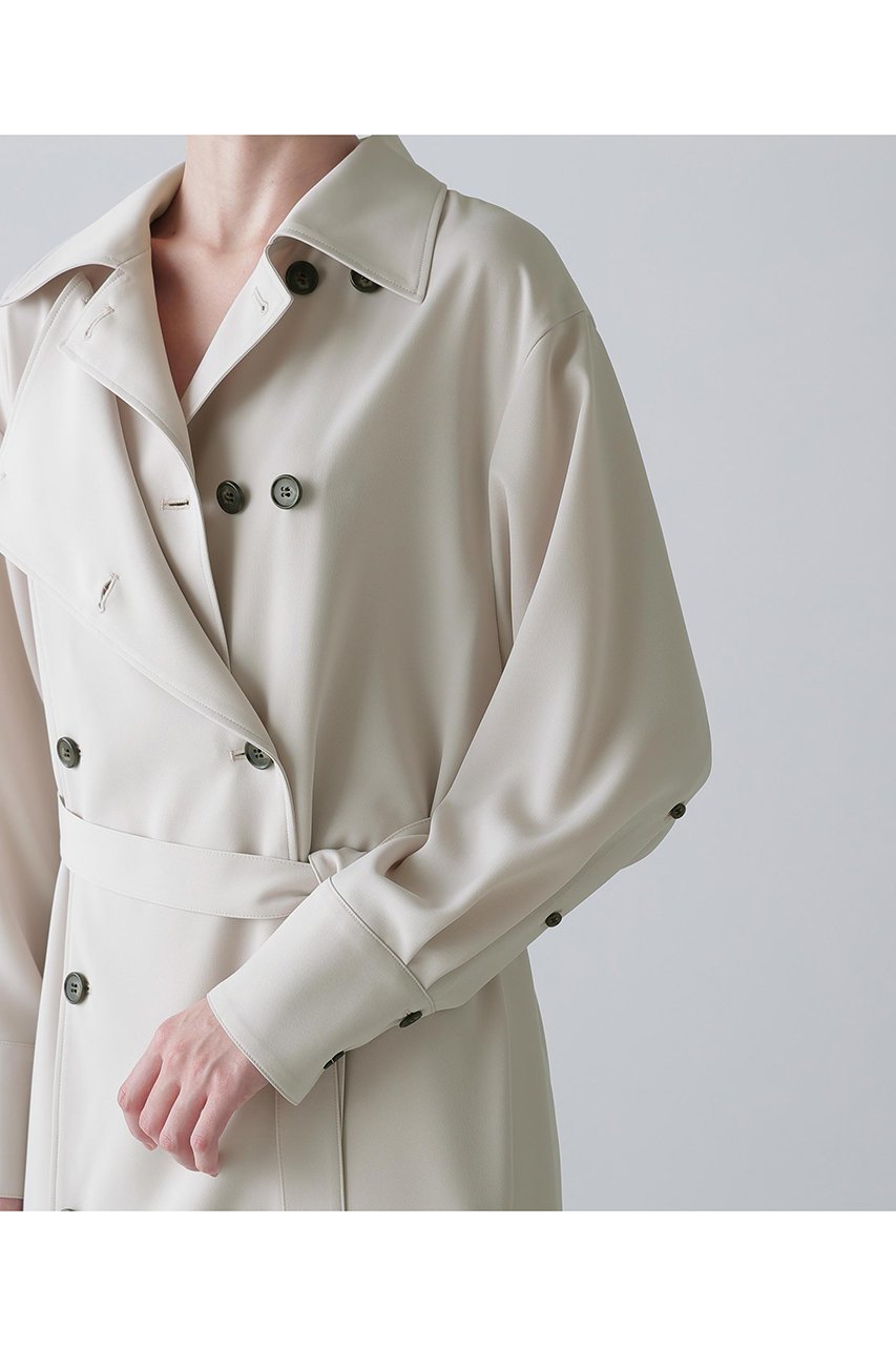 【アドーア/ADORE】のドビークロスワンピース 人気、トレンドファッション・服の通販 founy(ファニー) 　ファッション　Fashion　レディースファッション　Fashion for Women　ワンピース　Dresses　チュニック　Tunic Tops & Dresses　ストレッチ　Stretch, Stretchy Fabric　チュニック　Tunic, Long Top　トレンチ　Trench, Trench Coat　ドレープ　Drape, Draping Fabric　フレア　Flare, Flared　フロント　Front, Front Design　ヨーク　Yoke, Yoke Design　ロング　Long, Long-Length　新作・新入荷　New Arrivals / New In　other-7|ID: prp329100004782571 ipo3291000000034705685