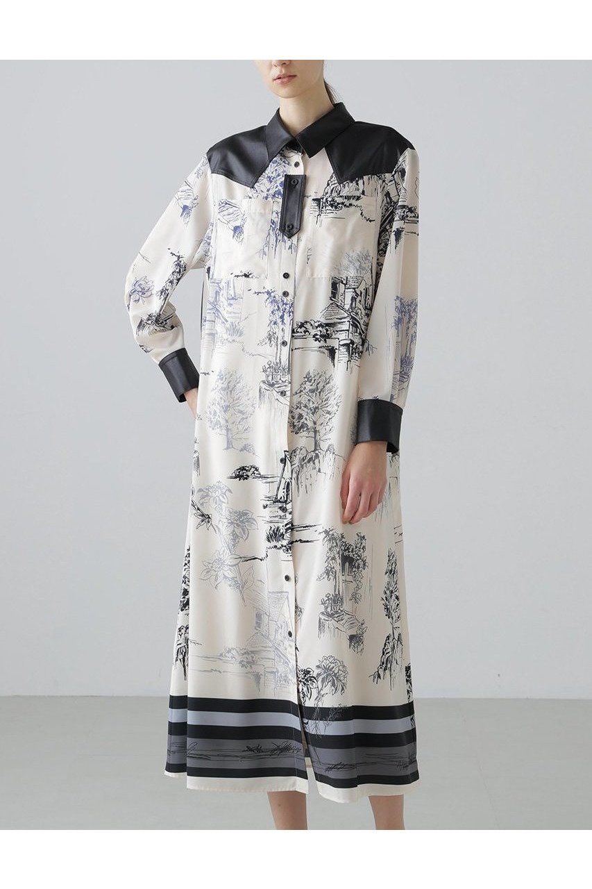 【アドーア/ADORE】のサウダージプリントワンピース 人気、トレンドファッション・服の通販 founy(ファニー) 　ファッション　Fashion　レディースファッション　Fashion for Women　ワンピース　Dresses　チュニック　Tunic Tops & Dresses　エレガント 上品　Elegant　カフス　Cuff Design　チュニック　Tunic, Long Top　ドレス　Dress, One-Piece　パウダー　Powder, Soft Tone　プリント　Print, Printed Pattern　モチーフ　Motif, Design Theme　ロング　Long, Long-Length　新作・新入荷　New Arrivals / New In　other-3|ID: prp329100004782572 ipo3291000000034705692