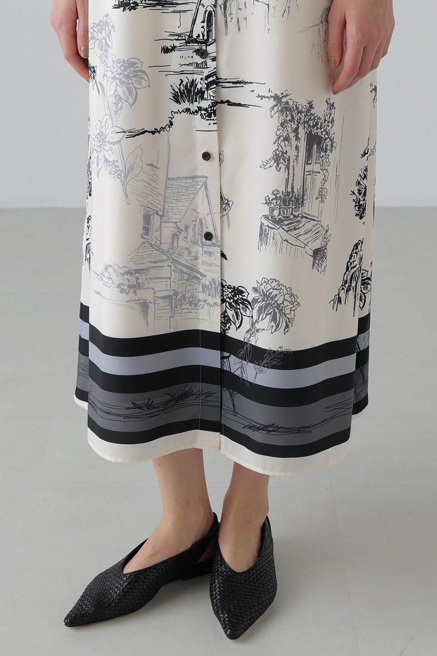 【アドーア/ADORE】のサウダージプリントワンピース 人気、トレンドファッション・服の通販 founy(ファニー) 　ファッション　Fashion　レディースファッション　Fashion for Women　ワンピース　Dresses　チュニック　Tunic Tops & Dresses　エレガント 上品　Elegant　カフス　Cuff Design　チュニック　Tunic, Long Top　ドレス　Dress, One-Piece　パウダー　Powder, Soft Tone　プリント　Print, Printed Pattern　モチーフ　Motif, Design Theme　ロング　Long, Long-Length　新作・新入荷　New Arrivals / New In　other-8|ID: prp329100004782572 ipo3291000000034705700