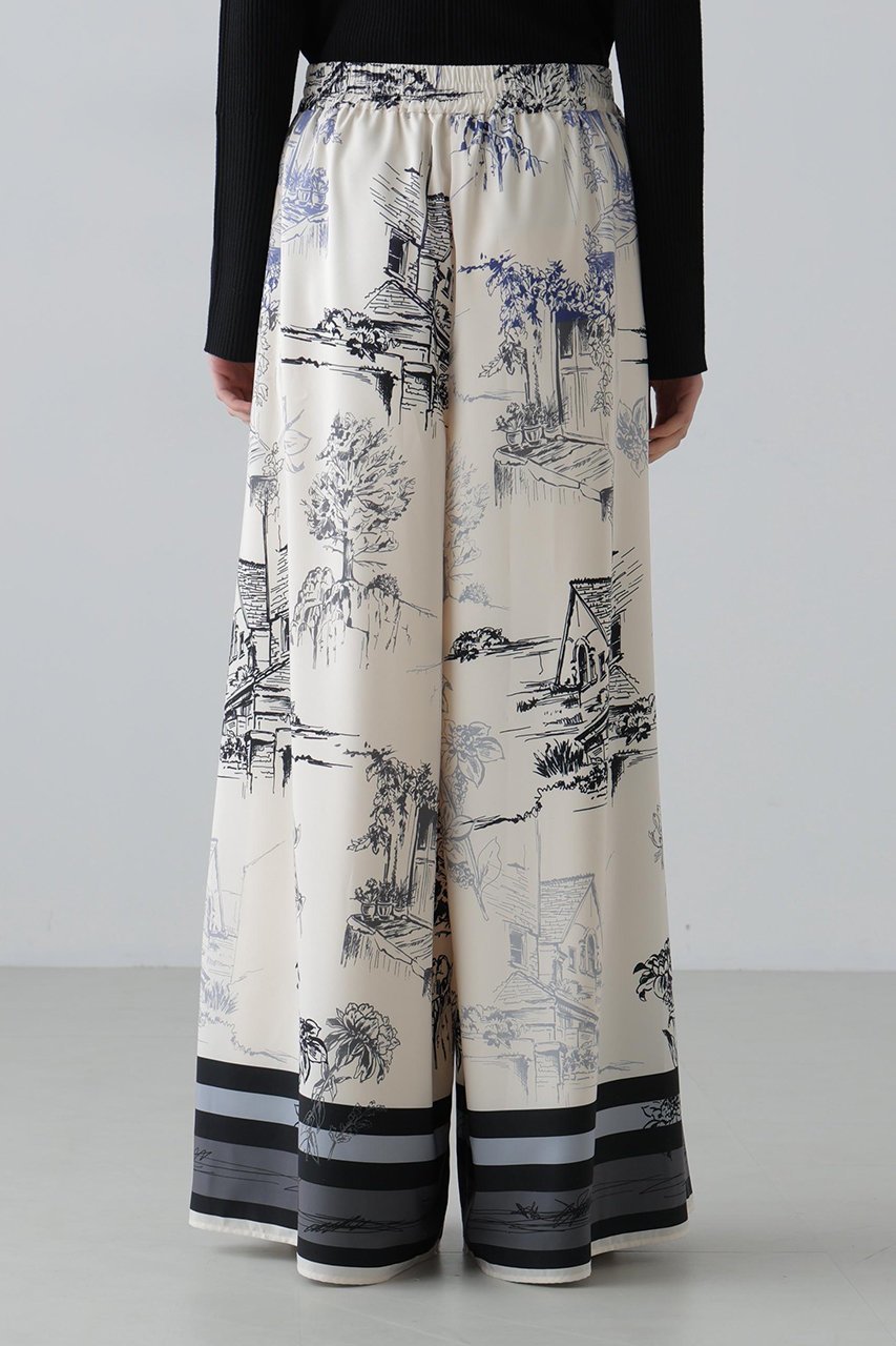 【アドーア/ADORE】のサウダージプリントパンツ 人気、トレンドファッション・服の通販 founy(ファニー) 　ファッション　Fashion　レディースファッション　Fashion for Women　パンツ　Pants & Trousers　パウダー　Powder, Soft Tone　フロント　Front, Front Design　プリント　Print, Printed Pattern　ワイド　Wide, Wide Fit　other-6|ID: prp329100004782573 ipo3291000000036137405