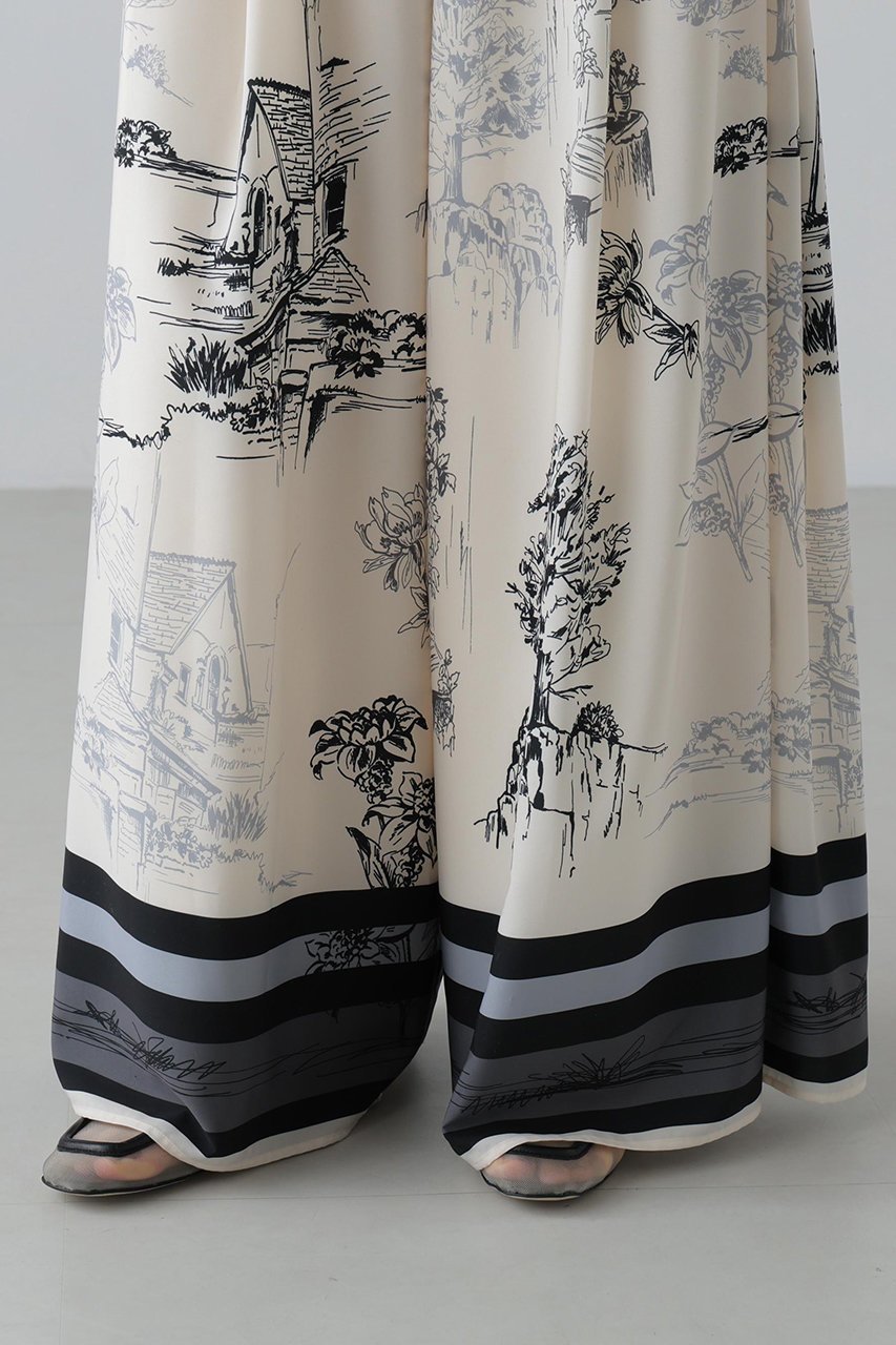 【アドーア/ADORE】のサウダージプリントパンツ 人気、トレンドファッション・服の通販 founy(ファニー) 　ファッション　Fashion　レディースファッション　Fashion for Women　パンツ　Pants & Trousers　パウダー　Powder, Soft Tone　フロント　Front, Front Design　プリント　Print, Printed Pattern　ワイド　Wide, Wide Fit　other-8|ID: prp329100004782573 ipo3291000000036137407