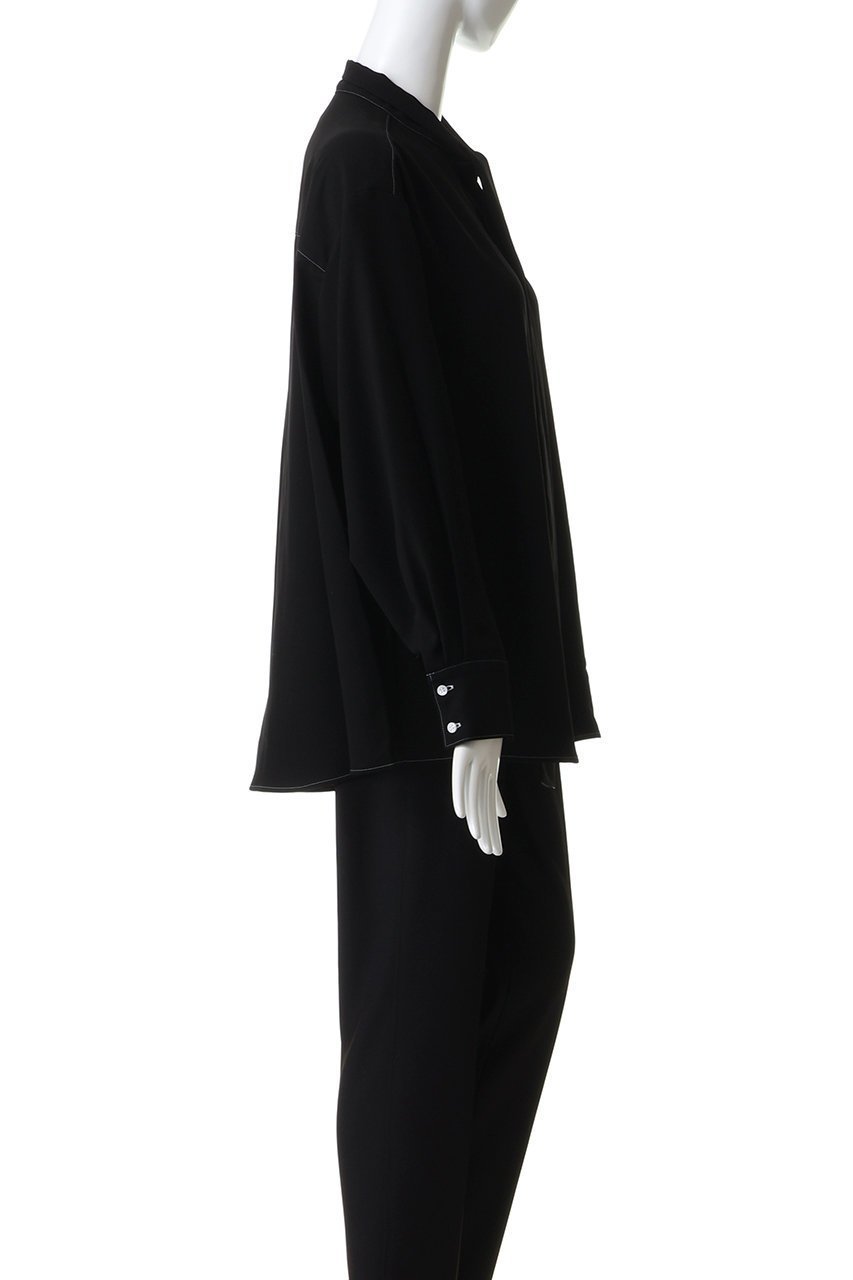 【マノフ/MANOF】のBOWTIE STITCH BLOUSE 人気、トレンドファッション・服の通販 founy(ファニー) 　ファッション　Fashion　レディースファッション　Fashion for Women　トップス・カットソー　Cut & Sew Tops　シャツ・ブラウス・オフィスカジュアル　Elegant Blouses & Button-Ups　クラシカル　Classical, Vintage-Inspired　スリーブ　Sleeve, Long Sleeve / Short Sleeve　デニム　Denim, Jeans Material　マニッシュ　Mannish, Boyish　リボン　Ribbon, Bow　ロング　Long, Long-Length　エレガント 上品　Elegant　other-3|ID: prp329100004782578 ipo3291000000035703674