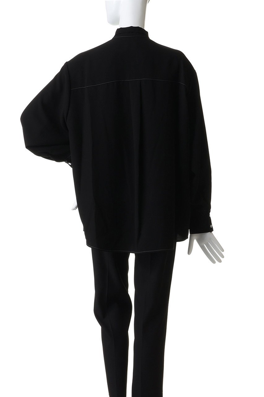 【マノフ/MANOF】のBOWTIE STITCH BLOUSE 人気、トレンドファッション・服の通販 founy(ファニー) 　ファッション　Fashion　レディースファッション　Fashion for Women　トップス・カットソー　Cut & Sew Tops　シャツ・ブラウス・オフィスカジュアル　Elegant Blouses & Button-Ups　クラシカル　Classical, Vintage-Inspired　スリーブ　Sleeve, Long Sleeve / Short Sleeve　デニム　Denim, Jeans Material　マニッシュ　Mannish, Boyish　リボン　Ribbon, Bow　ロング　Long, Long-Length　エレガント 上品　Elegant　other-4|ID: prp329100004782578 ipo3291000000035703675