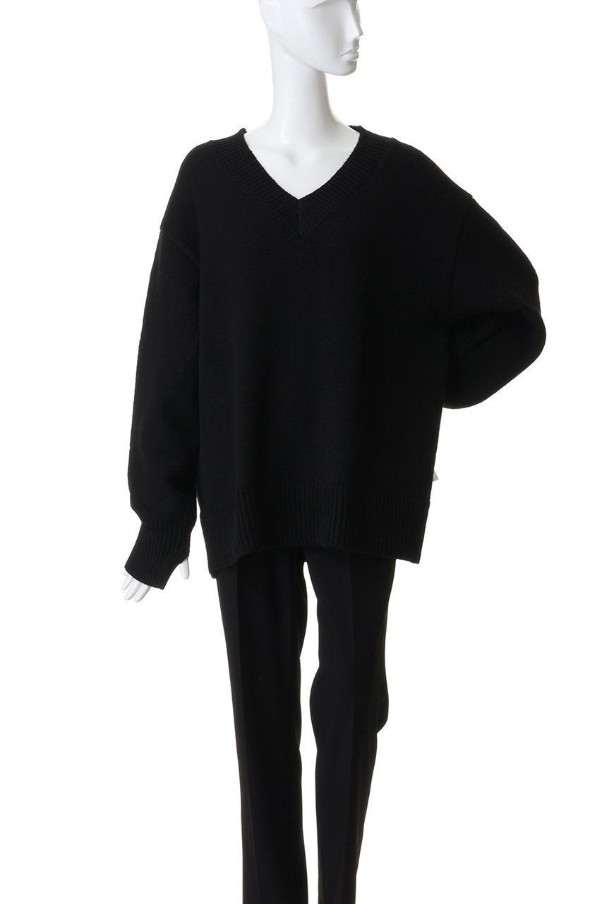 【マノフ/MANOF】のSNOOD SET OVER V NECK KNIT 人気、トレンドファッション・服の通販 founy(ファニー) 　ファッション　Fashion　レディースファッション　Fashion for Women　トップス・カットソー　Cut & Sew Tops　ニット　Knit Tops & Sweaters　カジュアルプルオーバー・ニットトップス　Pullovers & Knit Tops / Casual Pullovers　ジップ　Zip, Zipper　スヌード　Snood, Infinity Scarf　リラックス　Relax, Relaxed Fit　other-6|ID: prp329100004782579 ipo3291000000036087304