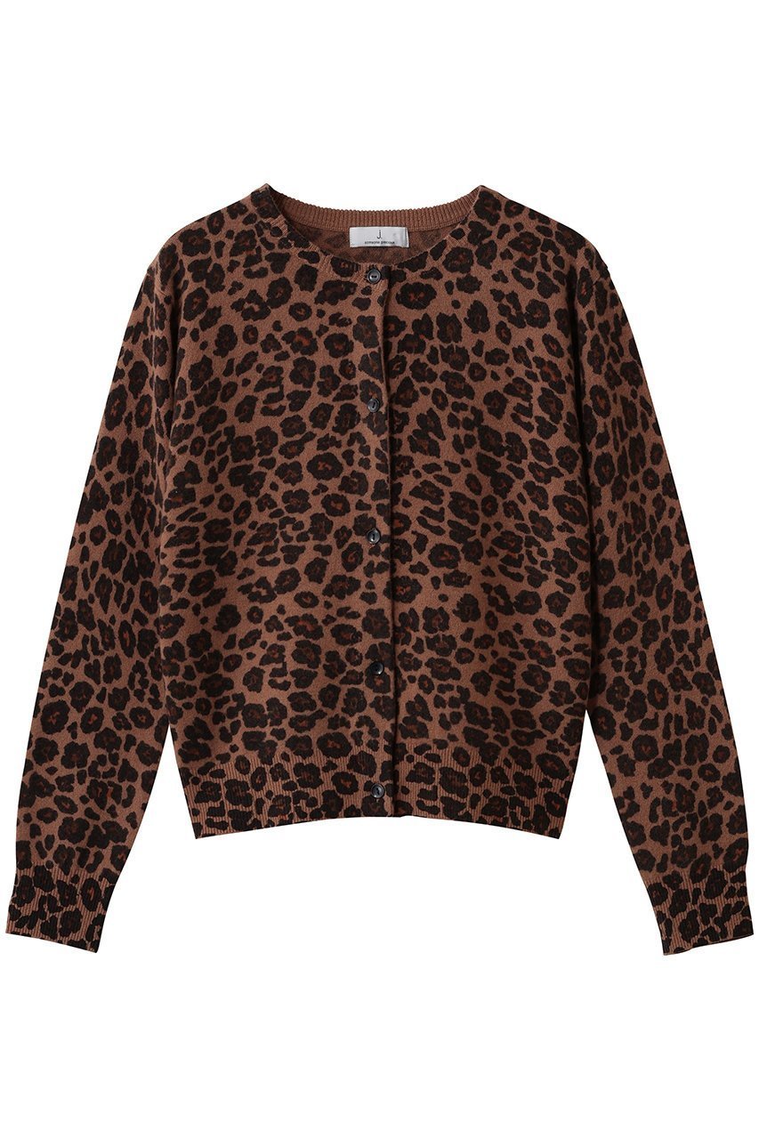 【ジェイドット/j.】のハイカウントメリノ レオパードカーディガン 人気、トレンドファッション・服の通販 founy(ファニー) 　ファッション　Fashion　レディースファッション　Fashion for Women　トップス・カットソー　Cut & Sew Tops　ニット　Knit Tops & Sweaters　カーディガン・羽織り　Layered Style Cardigans　おすすめ　Recommended / Our Picks　エレガント 上品　Elegant　カーディガン　Cardigan, Knitwear　コンパクト　Compact, Small Size　トレンド　Trend, Trending Now　レオパード　Leopard, Animal Print　再入荷　Restock / Back in Stock　 other-1|ID: prp329100004782585 ipo3291000000036137417