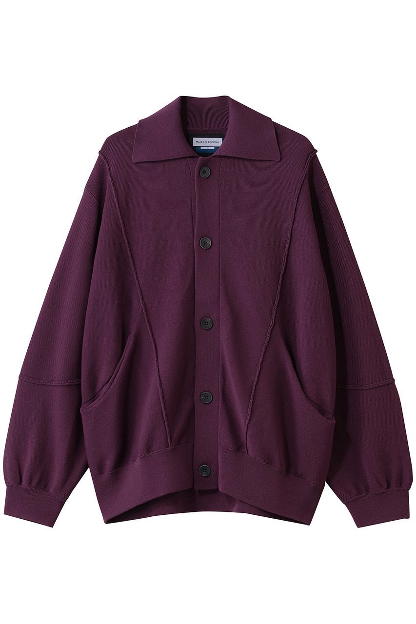 【メゾンスペシャル/MAISON SPECIAL】の【UNISEX】編みかえハイゲージポロカーデ インテリア・キッズ・メンズ・レディースファッション・服の通販 founy(ファニー) ファッション Fashion レディースファッション Fashion for Women トップス・カットソー Cut & Sew Tops ニット Knit Tops & Sweaters カーディガン・羽織り Layered Style Cardigans ユニセックス Unisex, Genderless カーディガン Cardigan, Knitwear ショルダー Shoulder, Shoulder Strap ドロップ Drop Shoulder, Dropped Style バランス Balance, Style Balance フィット Fit, Slim Fit エレガント 上品 Elegant 新作・新入荷 New Arrivals / New In PPL(パープル)|ID: prp329100004782593 ipo3291000000034705857