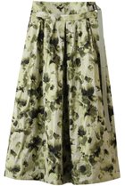 【エブール/ebure】のフラワータフタ ベルテッドスカート イエロー|ID: prp329100004782595 ipo3291000000036924514