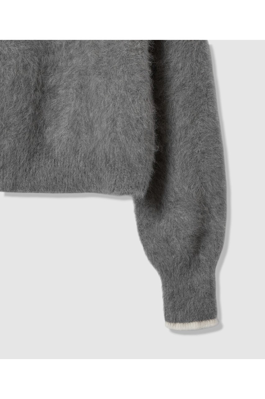 【アナイ/ANAYI】のファー加工バイカラー プルオーバー 人気、トレンドファッション・服の通販 founy(ファニー) 　ファッション　Fashion　レディースファッション　Fashion for Women　トップス・カットソー　Cut & Sew Tops　ニット　Knit Tops & Sweaters　カジュアルプルオーバー・ニットトップス　Pullovers & Knit Tops / Casual Pullovers　2026年　2026　フォックス　Fox, Fox Fur　リラックス　Relax, Relaxed Fit　エレガント 上品　Elegant　夏　Summer　春　Spring　S/S・春夏　SS, Spring/Summer, Warm Season　other-4|ID: prp329100004782618 ipo3291000000034706029