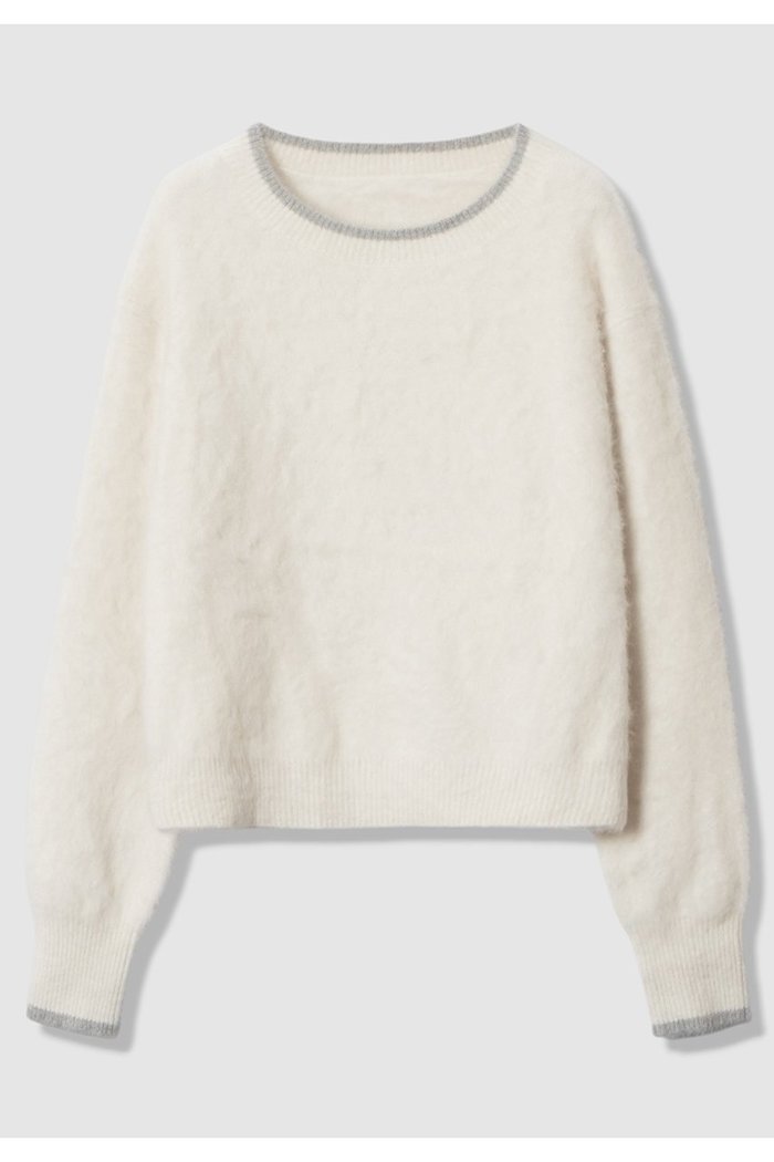 【アナイ/ANAYI】のファー加工バイカラー プルオーバー インテリア・キッズ・メンズ・レディースファッション・服の通販 founy(ファニー) https://founy.com/ ファッション Fashion レディースファッション Fashion for Women トップス・カットソー Cut & Sew Tops ニット Knit Tops & Sweaters カジュアルプルオーバー・ニットトップス Pullovers & Knit Tops / Casual Pullovers 2026年 2026 フォックス Fox, Fox Fur リラックス Relax, Relaxed Fit エレガント 上品 Elegant 夏 Summer 春 Spring S/S・春夏 SS, Spring/Summer, Warm Season |ID: prp329100004782618 ipo3291000000036049966