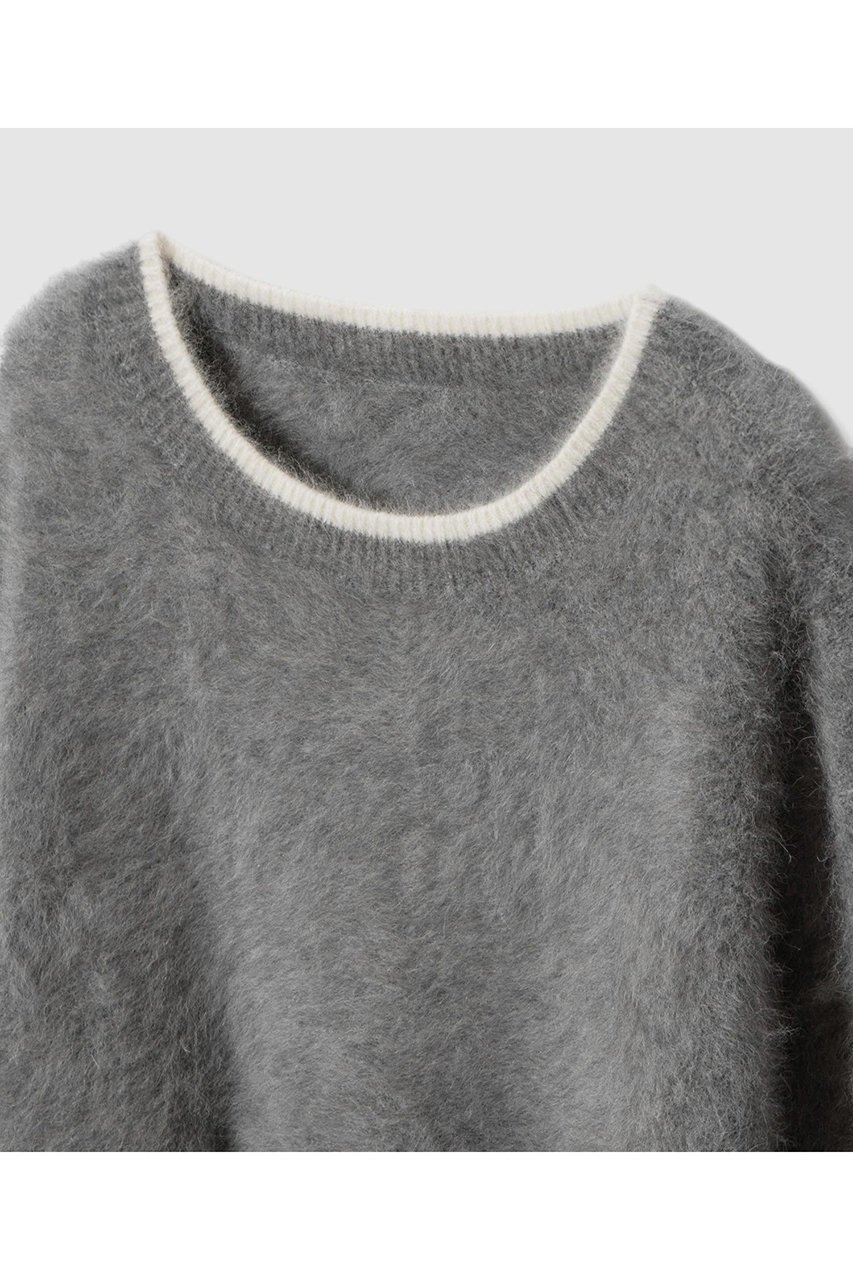 【アナイ/ANAYI】のファー加工バイカラー プルオーバー 人気、トレンドファッション・服の通販 founy(ファニー) 　ファッション　Fashion　レディースファッション　Fashion for Women　トップス・カットソー　Cut & Sew Tops　ニット　Knit Tops & Sweaters　カジュアルプルオーバー・ニットトップス　Pullovers & Knit Tops / Casual Pullovers　フォックス　Fox, Fox Fur　リラックス　Relax, Relaxed Fit　エレガント 上品　Elegant　other-3|ID: prp329100004782618 ipo3291000000036924729