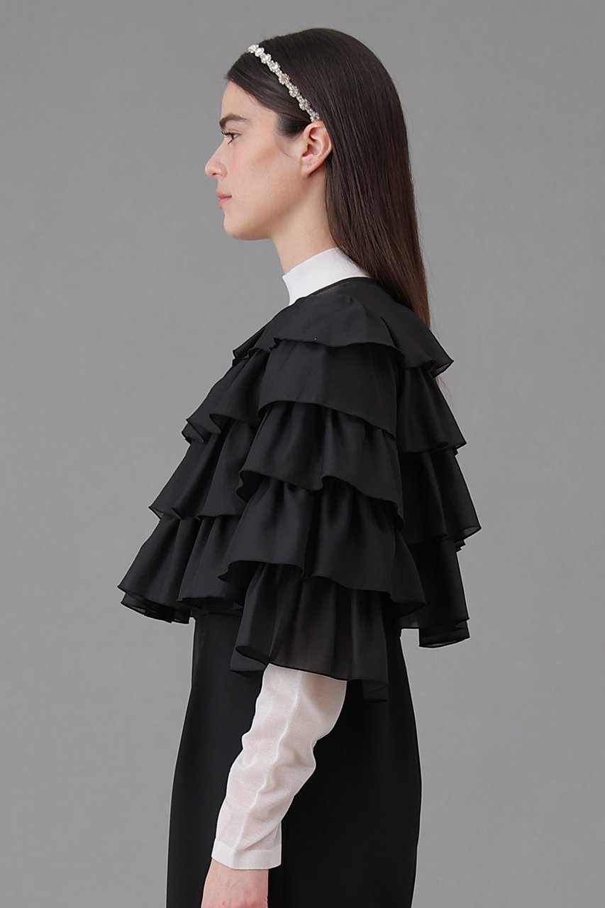 【アナイ/ANAYI】のオーガンジーティアードボレロ ブラウス 人気、トレンドファッション・服の通販 founy(ファニー) ファッション Fashion レディースファッション Fashion for Women アウター Coat / Outerwear Collection ボレロ・ショート丈ジャケット / ドレス羽織りに Boleros & Short Jackets トップス・カットソー Cut & Sew Tops シャツ・ブラウス・オフィスカジュアル Elegant Blouses & Button-Ups 2026年 2026 おすすめ Recommended / Our Picks オーガンジー Organza Fabric シンプル Simple, Minimal スリーブ Sleeve, Long Sleeve / Short Sleeve ボレロ Bolero, Short Cardigan ロング Long, Long-Length 夏 Summer 春 Spring S/S・春夏 SS, Spring/Summer, Warm Season other-4|ID: prp329100004782621 ipo3291000000034766382