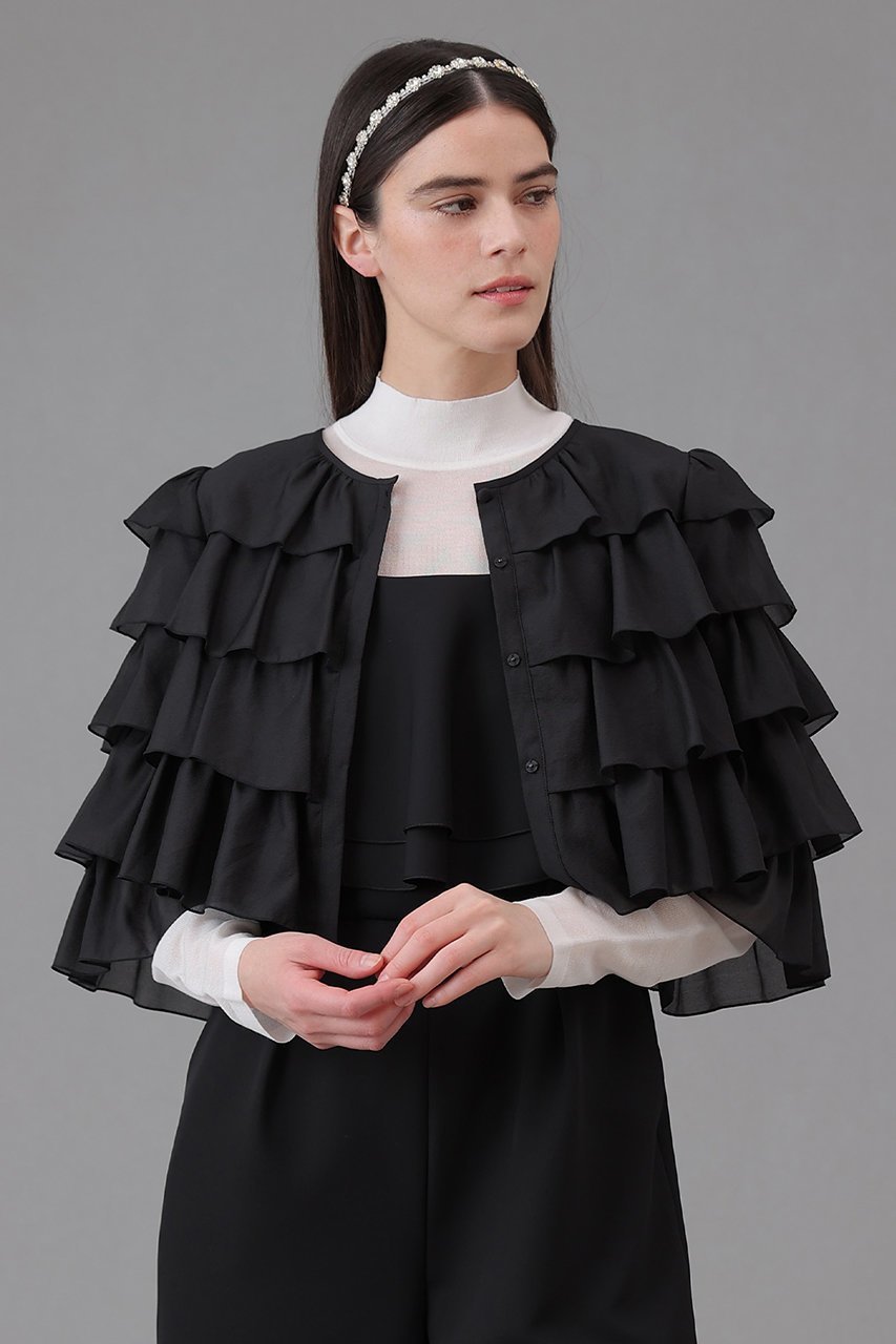 【アナイ/ANAYI】のオーガンジーティアードボレロ ブラウス 人気、トレンドファッション・服の通販 founy(ファニー) ファッション Fashion レディースファッション Fashion for Women アウター Coat / Outerwear Collection ボレロ・ショート丈ジャケット / ドレス羽織りに Boleros & Short Jackets トップス・カットソー Cut & Sew Tops シャツ・ブラウス・オフィスカジュアル Elegant Blouses & Button-Ups 2026年 2026 おすすめ Recommended / Our Picks オーガンジー Organza Fabric シンプル Simple, Minimal スリーブ Sleeve, Long Sleeve / Short Sleeve ボレロ Bolero, Short Cardigan ロング Long, Long-Length 夏 Summer 春 Spring S/S・春夏 SS, Spring/Summer, Warm Season other-6|ID: prp329100004782621 ipo3291000000034766384