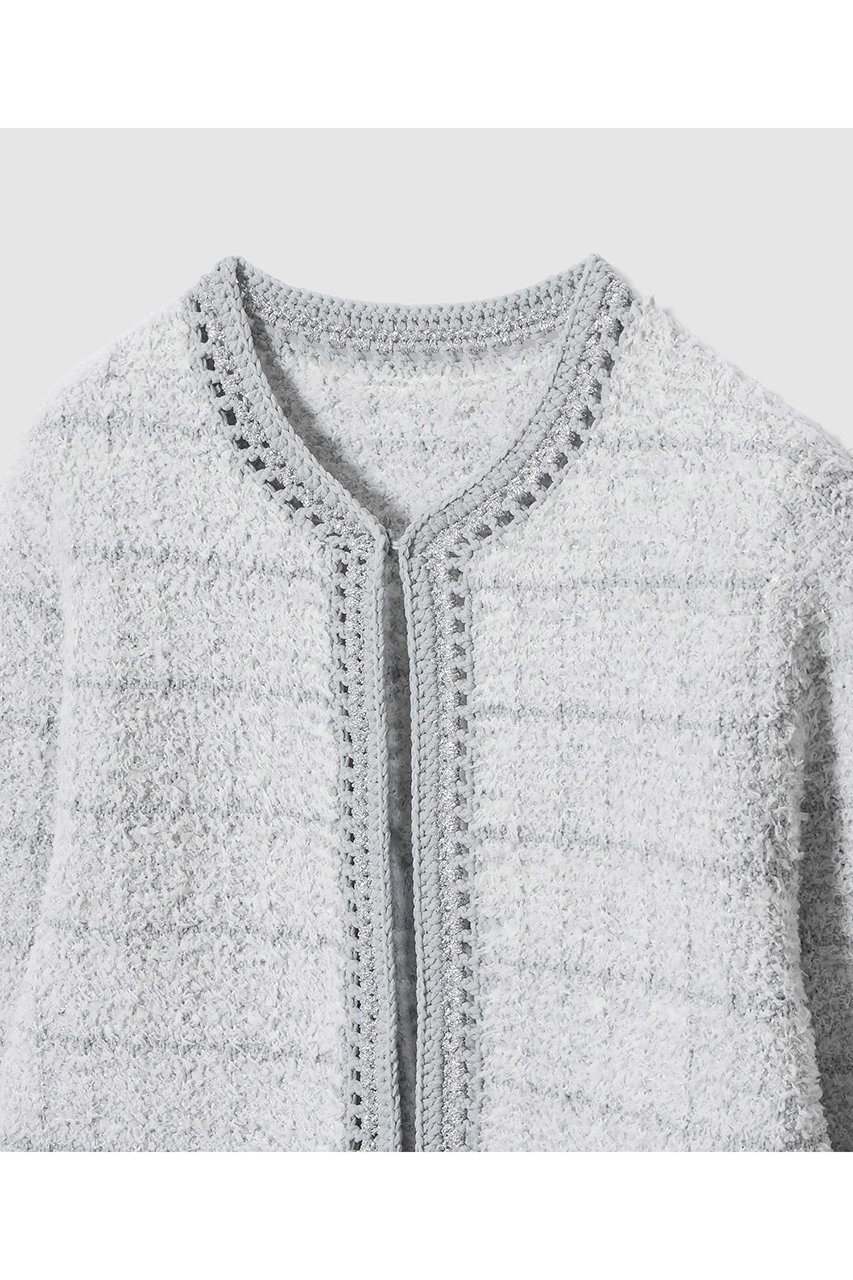 【アナイ/ANAYI】のノットツイードエジング カーディガン 人気、トレンドファッション・服の通販 founy(ファニー) 　ファッション　Fashion　レディースファッション　Fashion for Women　トップス・カットソー　Cut & Sew Tops　ニット　Knit Tops & Sweaters　カーディガン・羽織り　Layered Style Cardigans　2026年　2026　カーディガン　Cardigan, Knitwear　ジャケット　Jacket, Outerwear　スプリング　Spring, Spring Collection　ツイード　Twill, Twill Weave　フロント　Front, Front Design　夏　Summer　春　Spring　S/S・春夏　SS, Spring/Summer, Warm Season　other-3|ID: prp329100004782623 ipo3291000000034706065