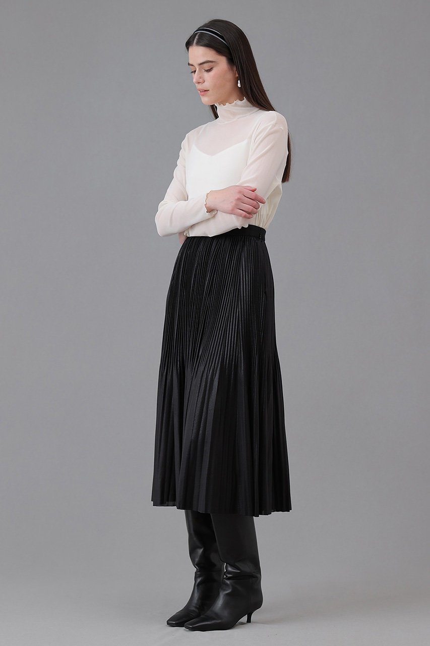 【アナイ/ANAYI】のセミシャイニーラメプリーツ スカート 人気、トレンドファッション・服の通販 founy(ファニー) 　ファッション　Fashion　レディースファッション　Fashion for Women　スカート　Skirts　プリーツスカート / 上品フェミニンスタイル　Pleated Skirts　ロングスカート　Long Skirts / Maxi & Midi Skirts　2026年　2026　おすすめ　Recommended / Our Picks　エレガント 上品　Elegant　クリスタル　Crystal, Swarovski　サテン　Satin, Glossy Fabric　ドット　Polka Dot, Dot Pattern　プリント　Print, Printed Pattern　プリーツ　Pleats, Pleated　ロング　Long, Long-Length　夏　Summer　春　Spring　S/S・春夏　SS, Spring/Summer, Warm Season　other-6|ID: prp329100004782624 ipo3291000000034706077