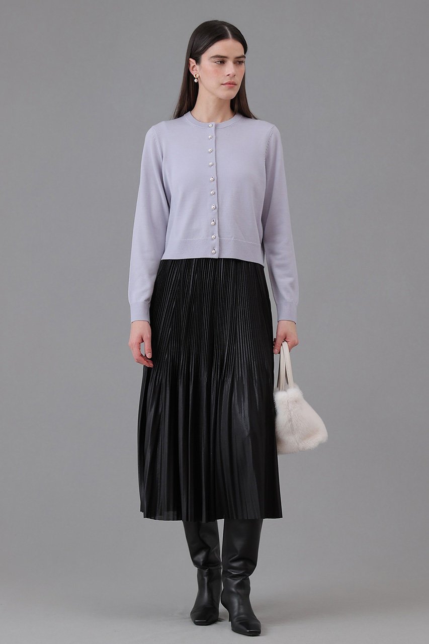 【アナイ/ANAYI】のセミシャイニーラメプリーツ スカート 人気、トレンドファッション・服の通販 founy(ファニー) 　ファッション　Fashion　レディースファッション　Fashion for Women　スカート　Skirts　プリーツスカート / 上品フェミニンスタイル　Pleated Skirts　ロングスカート　Long Skirts / Maxi & Midi Skirts　2026年　2026　おすすめ　Recommended / Our Picks　エレガント 上品　Elegant　クリスタル　Crystal, Swarovski　サテン　Satin, Glossy Fabric　ドット　Polka Dot, Dot Pattern　プリント　Print, Printed Pattern　プリーツ　Pleats, Pleated　ロング　Long, Long-Length　夏　Summer　春　Spring　S/S・春夏　SS, Spring/Summer, Warm Season　other-7|ID: prp329100004782624 ipo3291000000034706078