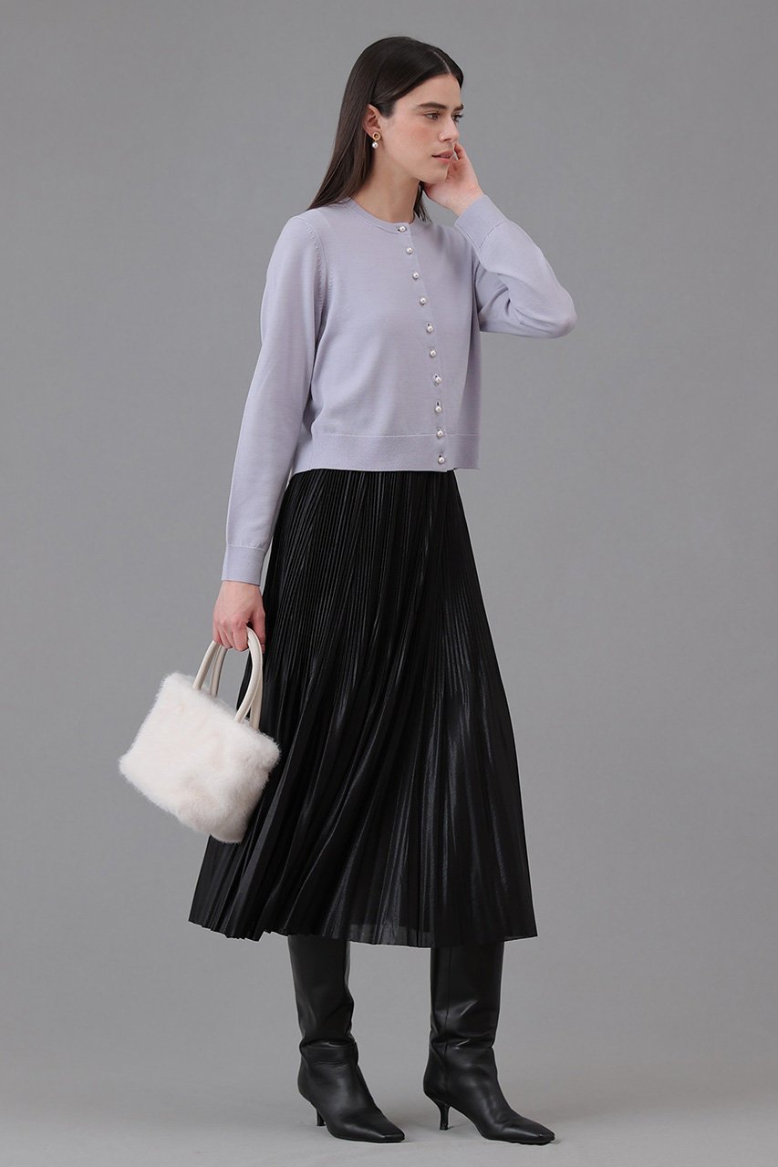 【アナイ/ANAYI】のセミシャイニーラメプリーツ スカート 人気、トレンドファッション・服の通販 founy(ファニー) 　ファッション　Fashion　レディースファッション　Fashion for Women　スカート　Skirts　プリーツスカート / 上品フェミニンスタイル　Pleated Skirts　ロングスカート　Long Skirts / Maxi & Midi Skirts　2026年　2026　おすすめ　Recommended / Our Picks　エレガント 上品　Elegant　クリスタル　Crystal, Swarovski　サテン　Satin, Glossy Fabric　ドット　Polka Dot, Dot Pattern　プリント　Print, Printed Pattern　プリーツ　Pleats, Pleated　ロング　Long, Long-Length　夏　Summer　春　Spring　S/S・春夏　SS, Spring/Summer, Warm Season　other-8|ID: prp329100004782624 ipo3291000000034706079