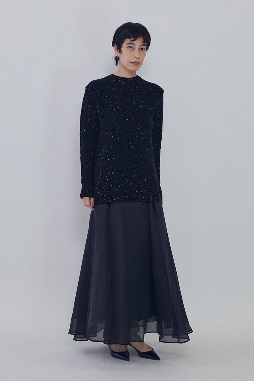 【プルミエ アロンディスモン/1er Arrondissement】のラメノットウールスリットニット 人気、トレンドファッション・服の通販 founy(ファニー) 　ファッション　Fashion　レディースファッション　Fashion for Women　トップス・カットソー　Cut & Sew Tops　ニット　Knit Tops & Sweaters　カジュアルプルオーバー・ニットトップス　Pullovers & Knit Tops / Casual Pullovers　2026年　2026　エレガント 上品　Elegant　ボトム　Bottoms, Lower Wear　冬　Winter / This Winter　夏　Summer　春　Spring　S/S・春夏　SS, Spring/Summer, Warm Season　other-8|ID: prp329100004782626 ipo3291000000034910642