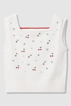 【アルアバイル/allureville】の【LOULOU WILLOUGHBY】CHERRYビジュータンク オフホワイト|ID: prp329100004782627 ipo3291000000035783551