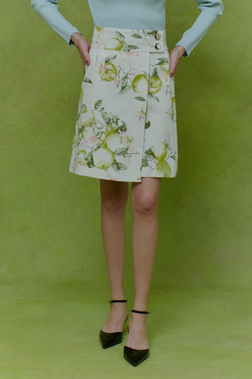 【アルアバイル/allureville】の【LOULOU WILLOUGHBY】RATTI レモン柄ラップミニスカート 人気、トレンドファッション・服の通販 founy(ファニー) 　ファッション　Fashion　レディースファッション　Fashion for Women　スカート　Skirts　ミニスカート　Mini Skirts　2026年　2026　イタリア　Italy　グログラン　Grosgrain, Grosgrain Ribbon　プリント　Print, Printed Pattern　ミニスカート　Mini Skirt, Short Skirt　ラップ　Wrap, Wrap Design　夏　Summer　春　Spring　S/S・春夏　SS, Spring/Summer, Warm Season　other-8|ID: prp329100004782628 ipo3291000000034706111