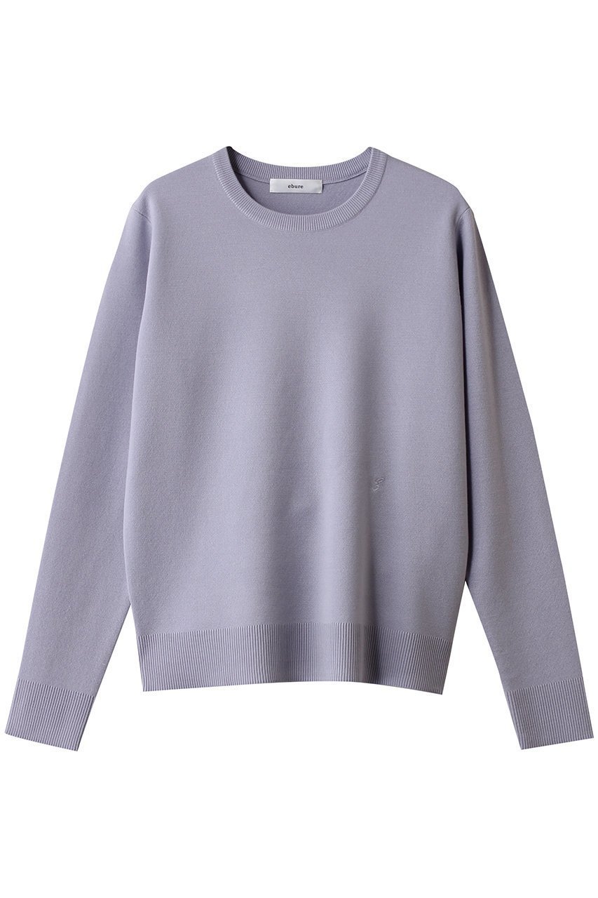 【エブール/ebure】の【12/5 0:00販売開始】ハイゲージミラノリブ クルーネックニットプルオーバー インテリア・キッズ・メンズ・レディースファッション・服の通販 founy(ファニー) 　ファッション　Fashion　レディースファッション　Fashion for Women　トップス・カットソー　Cut & Sew Tops　ニット　Knit Tops & Sweaters　カジュアルプルオーバー・ニットトップス　Pullovers & Knit Tops / Casual Pullovers　2026年　2026　インナー　Innerwear　コンパクト　Compact, Small Size　ジャケット　Jacket, Outerwear　ストレート　Straight, Straight Cut　ミラノリブ　Milano Rib, Milano Stitch　夏　Summer　春　Spring　S/S・春夏　SS, Spring/Summer, Warm Season　ラベンダー|ID: prp329100004782630 ipo3291000000034706122