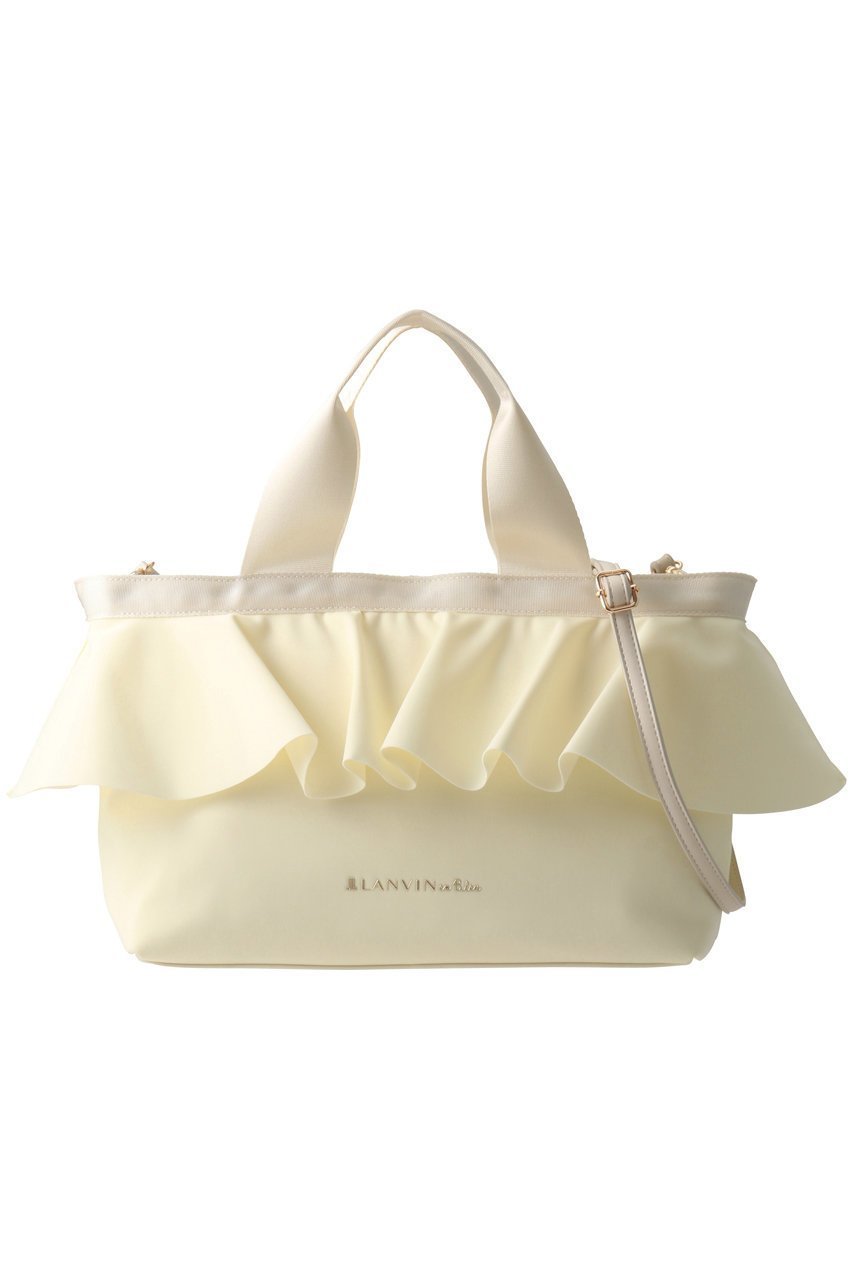【ランバン オン ブルー/LANVIN en Bleu】のラッフルフリルトートバッグ インテリア・キッズ・メンズ・レディースファッション・服の通販 founy(ファニー) 　ファッション　Fashion　レディースファッション　Fashion for Women　バッグ　Bags　2026年　2026　パーティ　Party, Party Style　夏　Summer　春　Spring　S/S・春夏　SS, Spring/Summer, Warm Season　オフ|ID: prp329100004783575 ipo3291000000034716199