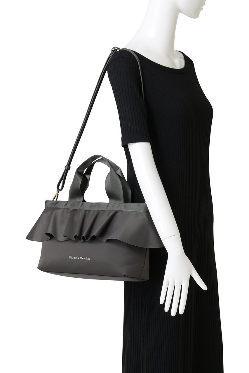 【ランバン オン ブルー/LANVIN en Bleu】のラッフルフリルトートバッグ 人気、トレンドファッション・服の通販 founy(ファニー) 　ファッション　Fashion　レディースファッション　Fashion for Women　バッグ　Bags　2026年　2026　パーティ　Party, Party Style　夏　Summer　春　Spring　S/S・春夏　SS, Spring/Summer, Warm Season　other-2|ID: prp329100004783575 ipo3291000000034716202