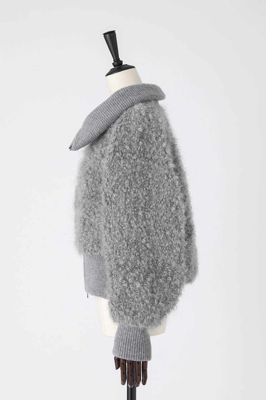 【オーヴィル/EAUVIRE】のループモヘアブルゾン 人気、トレンドファッション・服の通販 founy(ファニー) 　ファッション　Fashion　レディースファッション　Fashion for Women　アウター　Coat / Outerwear Collection　レディースジャケット・軽アウター　Jackets　ブルゾンジャケット・スポーティアウター　Blouson Jackets　イタリア　Italy　ジャケット　Jacket, Outerwear　ブルゾン　Blouson, Bomber Jacket　エレガント 上品　Elegant　冬　Winter / This Winter　other-2|ID: prp329100004784104 ipo3291000000036137589