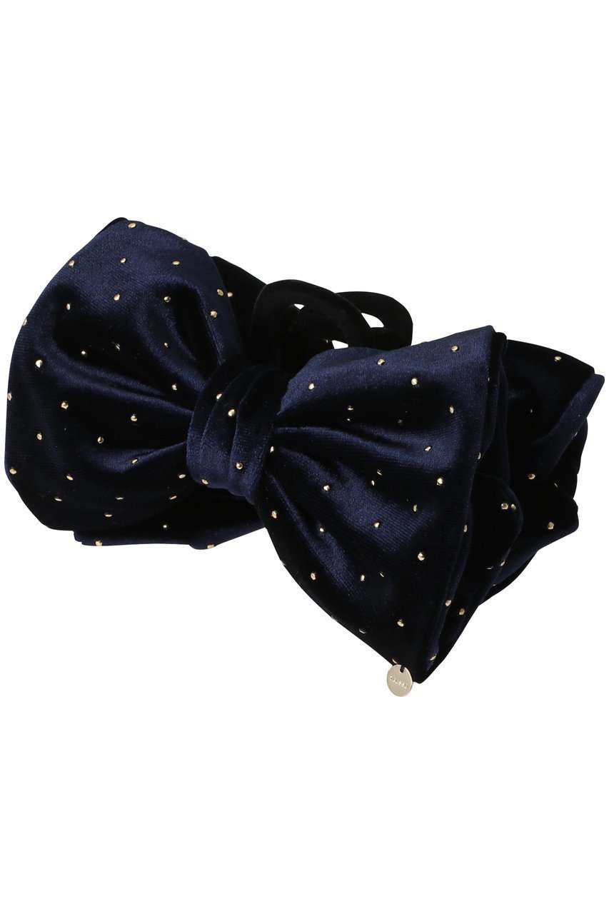 【トレス/TRESSE】のBRIGITTE Dot Ribbon Clip インテリア・キッズ・メンズ・レディースファッション・服の通販 founy(ファニー) ファッション Fashion レディースファッション Fashion for Women シュシュ&ヘアアクセ/ヘアアレンジ Scrunchies & Hair Accessories 2026年 2026 アクセサリー Fashion Accessories エレガント 上品 Elegant ドット Polka Dot, Dot Pattern ハーフ Half, Half-Length バランス Balance, Style Balance バレッタ Barrette, Hair Clip ベルベット Velvet, Velvety リボン Ribbon, Bow 夏 Summer 春 Spring S/S・春夏 SS, Spring/Summer, Warm Season ネイビー×ゴールド|ID: prp329100004784111 ipo3291000000034724227