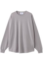 【スタニングルアー/STUNNING LURE】の【12/10 11:00販売開始】rカシミヤルーズニットプルオーバー ライトグレー|ID:prp329100004784149