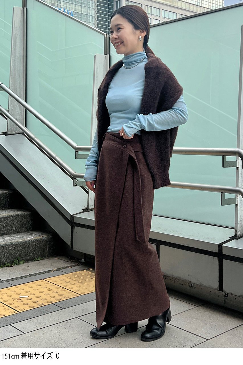 【スタニングルアー/STUNNING LURE】のニードルストレッチスカート 人気、トレンドファッション・服の通販 founy(ファニー) 　ファッション　Fashion　レディースファッション　Fashion for Women　スカート　Skirts　ロングスカート　Long Skirts / Maxi & Midi Skirts　アシンメトリー　Asymmetrical Style　ショート　Short, Short Length　ストレッチ　Stretch, Stretchy Fabric　フロント　Front, Front Design　ロング　Long, Long-Length　今季　This Season, Current Season　other-6|ID: prp329100004784150 ipo3291000000034806992