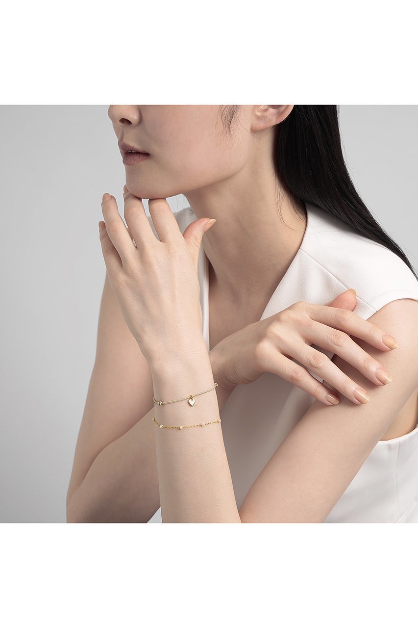 【プラス ヴァンドーム/Plus Vendome】の【PLUSV×YUKI collaboration】ハート ブレスレットセット 人気、トレンドファッション・服の通販 founy(ファニー) 　ファッション　Fashion　レディースファッション　Fashion for Women　ジュエリー　Jewelry　チェーン＆カフブレスレット　Cuff & Chain Bracelets　バングル・カフブレスレット　Bangles & Cuff Bracelets　イエロー　Yellow　チェーン　Chain, Chain Strap　チャーム　Charm, Pendant　ドット　Polka Dot, Dot Pattern　パール　Pearl, Pearl Accent　ブレスレット　Bracelet, Wristband　other-6|ID: prp329100004784649 ipo3291000000034734759