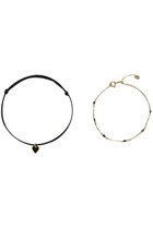 【プラス ヴァンドーム/Plus Vendome】の【PLUSV×YUKI collaboration】ハートブレスレット セット 人気、トレンドファッション・服の通販 founy(ファニー) ファッション Fashion レディースファッション Fashion for Women ジュエリー Jewelry チェーン&カフブレスレット Cuff & Chain Bracelets バングル・カフブレスレット Bangles & Cuff Bracelets イエロー Yellow チェーン Chain, Chain Strap チャーム Charm, Pendant ドット Polka Dot, Dot Pattern ブレスレット Bracelet, Wristband thumbnail ブラック|ID: prp329100004784650 ipo3291000000035974270