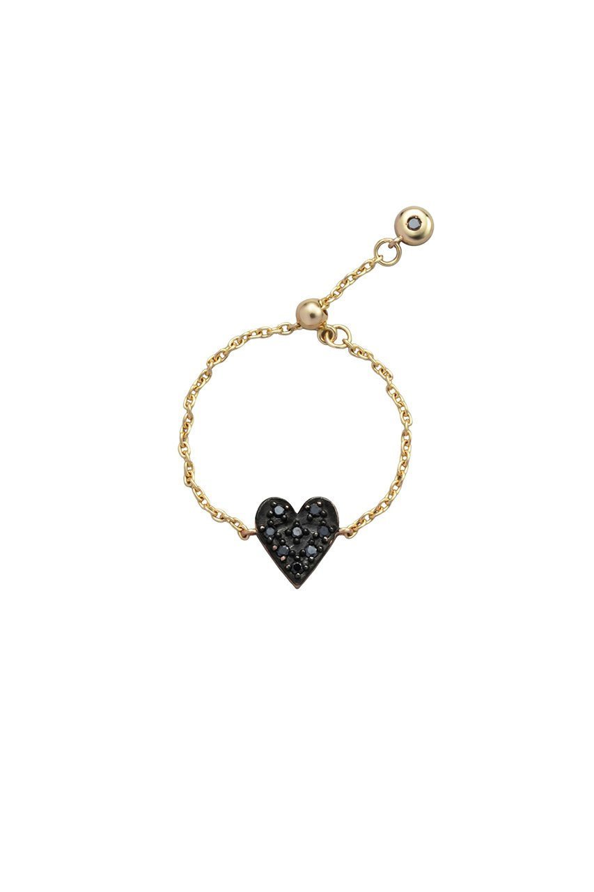 【プラス ヴァンドーム/Plus Vendome】のBIG LOVE so black MICROTATTOO K10 ブラックダイヤモンド リング 人気、トレンドファッション・服の通販 founy(ファニー) 　ファッション　Fashion　レディースファッション　Fashion for Women　おすすめ　Recommended / Our Picks　イエロー　Yellow　ギフト プレゼント　Gift / Present　コレクション　Collection, Seasonal Line　コーティング　Coating, Coated Finish　ダイヤモンド　Diamond, Brilliant Cut　チェーン　Chain, Chain Strap　 other-1|ID: prp329100004784655 ipo3291000000036073164