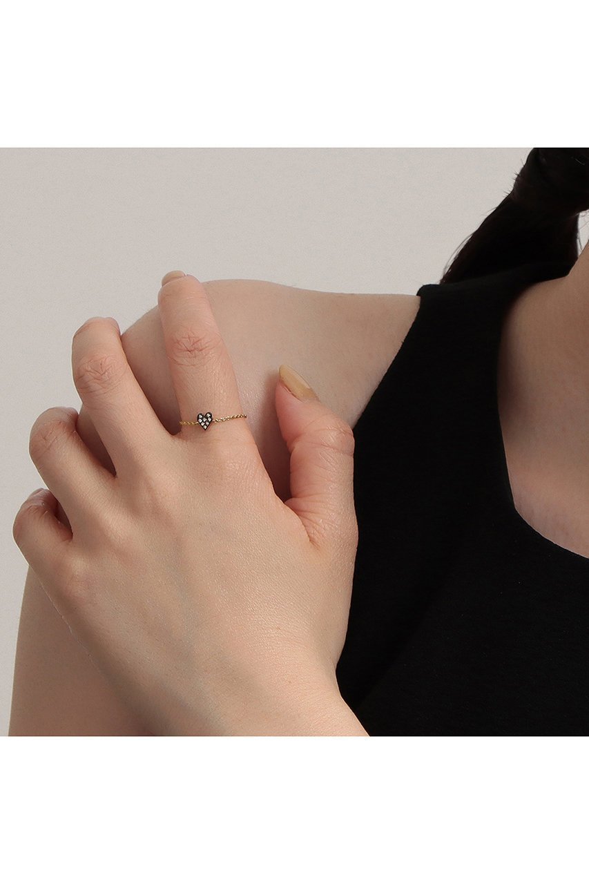 【プラス ヴァンドーム/Plus Vendome】のLOVE MICROTATTOO K10ブラウンダイヤモンド リング 人気、トレンドファッション・服の通販 founy(ファニー) 　ファッション　Fashion　レディースファッション　Fashion for Women　おすすめ　Recommended / Our Picks　イエロー　Yellow　ギフト プレゼント　Gift / Present　コレクション　Collection, Seasonal Line　コーティング　Coating, Coated Finish　ダイヤモンド　Diamond, Brilliant Cut　チェーン　Chain, Chain Strap　新作・新入荷　New Arrivals / New In　other-2|ID: prp329100004784657 ipo3291000000034734818