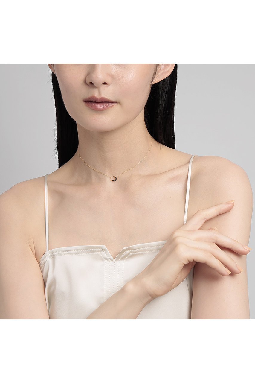 【プラス ヴァンドーム/Plus Vendome】のMOON so black MICROTATTOO K10 ブラックダイヤモンド ネックレス 人気、トレンドファッション・服の通販 founy(ファニー) 　ファッション　Fashion　レディースファッション　Fashion for Women　ジュエリー　Jewelry　ネックレス　Necklaces & Pendants　おすすめ　Recommended / Our Picks　イエロー　Yellow　ギフト プレゼント　Gift / Present　コレクション　Collection, Seasonal Line　コーティング　Coating, Coated Finish　ダイヤモンド　Diamond, Brilliant Cut　チェーン　Chain, Chain Strap　ネックレス　Necklace, Pendant Necklace　フィット　Fit, Slim Fit　モチーフ　Motif, Design Theme　新作・新入荷　New Arrivals / New In　other-2|ID: prp329100004784659 ipo3291000000034734836