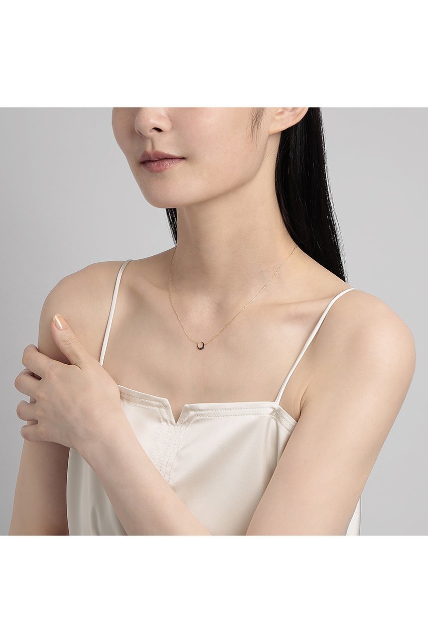 【プラス ヴァンドーム/Plus Vendome】のMOON so black MICROTATTOO K10 ブラックダイヤモンド ネックレス 人気、トレンドファッション・服の通販 founy(ファニー) 　ファッション　Fashion　レディースファッション　Fashion for Women　ジュエリー　Jewelry　ネックレス　Necklaces & Pendants　おすすめ　Recommended / Our Picks　イエロー　Yellow　ギフト プレゼント　Gift / Present　コレクション　Collection, Seasonal Line　コーティング　Coating, Coated Finish　ダイヤモンド　Diamond, Brilliant Cut　チェーン　Chain, Chain Strap　ネックレス　Necklace, Pendant Necklace　フィット　Fit, Slim Fit　モチーフ　Motif, Design Theme　新作・新入荷　New Arrivals / New In　other-8|ID: prp329100004784659 ipo3291000000034734842