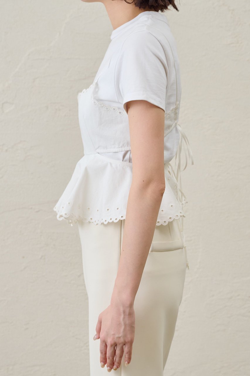 【ウィムガゼット/Whim Gazette】の【GEMINI】スカラップキャミソール 人気、トレンドファッション・服の通販 founy(ファニー) 　ファッション　Fashion　レディースファッション　Fashion for Women　トップス・カットソー　Cut & Sew Tops　キャミソール&ノースリーブ　Camisoles & Sleeveless Tops　シャツ・ブラウス・オフィスカジュアル　Elegant Blouses & Button-Ups　ロングTシャツ・Tシャツ　Longline T-Shirts & Tees　カットソー・ベーシックTシャツ　Cut-and-Sewn Tops / Stretch Tees & Basics　キャミソール　Camisole, Spaghetti Strap Top　スカラップ　Scallop, Scalloped Edge　タイプライター　Typewriter Fabric, Crisp Cotton　タンク　Tank Top, Sleeveless Top　ドット　Polka Dot, Dot Pattern　フランス　France, French　リネン　Linen, Linen Fabric　レース　Lace, Lace Fabric　ヴィンテージ　Vintage Style　other-8|ID: prp329100004784683 ipo3291000000034778593