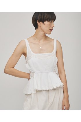 【ウィムガゼット/Whim Gazette】の【GEMINI】スカラップキャミソール 人気、トレンドファッション・服の通販 founy(ファニー) ファッション Fashion レディースファッション Fashion for Women トップス・カットソー Cut & Sew Tops キャミソール&ノースリーブ Camisoles & Sleeveless Tops シャツ・ブラウス・オフィスカジュアル Elegant Blouses & Button-Ups ロングTシャツ・Tシャツ Longline T-Shirts & Tees カットソー・ベーシックTシャツ Cut-and-Sewn Tops / Stretch Tees & Basics キャミソール Camisole, Spaghetti Strap Top スカラップ Scallop, Scalloped Edge タイプライター Typewriter Fabric, Crisp Cotton タンク Tank Top, Sleeveless Top ドット Polka Dot, Dot Pattern フランス France, French リネン Linen, Linen Fabric レース Lace, Lace Fabric ヴィンテージ Vintage Style 新作・新入荷 New Arrivals / New In |ID:prp329100004784683