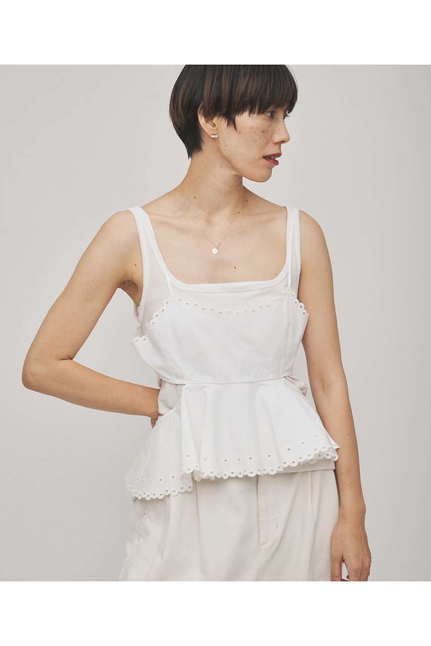 【ウィムガゼット/Whim Gazette】の【GEMINI】スカラップキャミソール インテリア・キッズ・メンズ・レディースファッション・服の通販 founy(ファニー) ファッション Fashion レディースファッション Fashion for Women トップス・カットソー Cut & Sew Tops キャミソール&ノースリーブ Camisoles & Sleeveless Tops シャツ・ブラウス・オフィスカジュアル Elegant Blouses & Button-Ups ロングTシャツ・Tシャツ Longline T-Shirts & Tees カットソー・ベーシックTシャツ Cut-and-Sewn Tops / Stretch Tees & Basics キャミソール Camisole, Spaghetti Strap Top スカラップ Scallop, Scalloped Edge タイプライター Typewriter Fabric, Crisp Cotton タンク Tank Top, Sleeveless Top ドット Polka Dot, Dot Pattern フランス France, French リネン Linen, Linen Fabric レース Lace, Lace Fabric ヴィンテージ Vintage Style オフホワイト|ID: prp329100004784683 ipo3291000000036073309