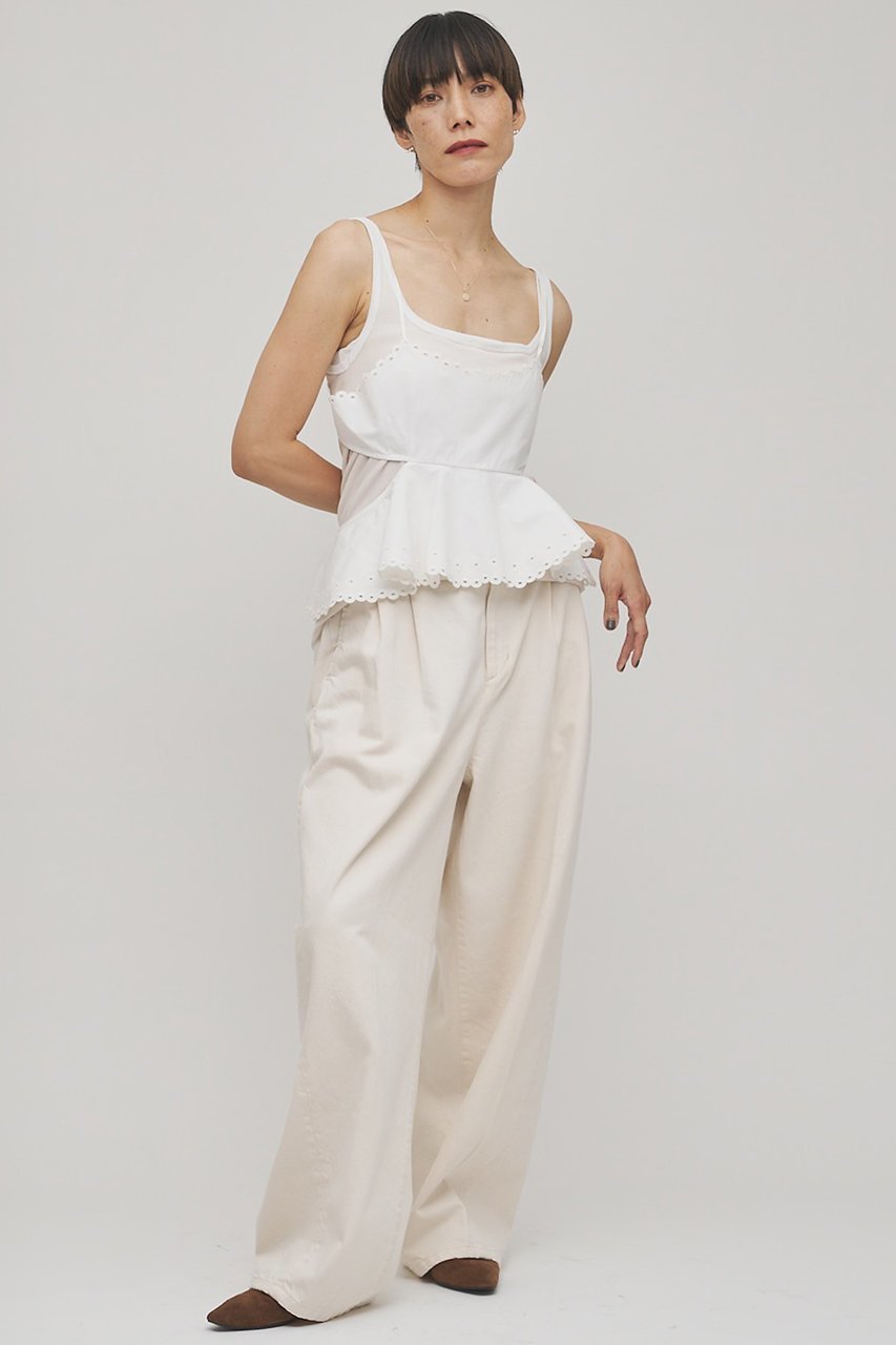 【ウィムガゼット/Whim Gazette】の【GEMINI】スカラップキャミソール 人気、トレンドファッション・服の通販 founy(ファニー) ファッション Fashion レディースファッション Fashion for Women トップス・カットソー Cut & Sew Tops キャミソール&ノースリーブ Camisoles & Sleeveless Tops シャツ・ブラウス・オフィスカジュアル Elegant Blouses & Button-Ups ロングTシャツ・Tシャツ Longline T-Shirts & Tees カットソー・ベーシックTシャツ Cut-and-Sewn Tops / Stretch Tees & Basics キャミソール Camisole, Spaghetti Strap Top スカラップ Scallop, Scalloped Edge タイプライター Typewriter Fabric, Crisp Cotton タンク Tank Top, Sleeveless Top ドット Polka Dot, Dot Pattern フランス France, French リネン Linen, Linen Fabric レース Lace, Lace Fabric ヴィンテージ Vintage Style other-5|ID: prp329100004784683 ipo3291000000036073315