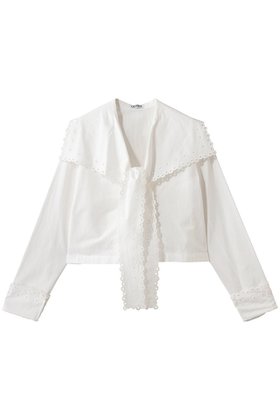 【ウィムガゼット/Whim Gazette】 【GEMINI】スカラップブラウス人気、トレンドファッション・服の通販 founy(ファニー) ファッション Fashion レディースファッション Fashion for Women トップス・カットソー Cut & Sew Tops シャツ・ブラウス・オフィスカジュアル Elegant Blouses & Button-Ups おすすめ Recommended / Our Picks ジャケット Jacket, Outerwear スカラップ Scallop, Scalloped Edge スリーブ Sleeve, Long Sleeve / Short Sleeve フェミニン Feminine, Girly リネン Linen, Linen Fabric ロング Long, Long-Length エレガント 上品 Elegant 新作・新入荷 New Arrivals / New In |ID:prp329100004784685