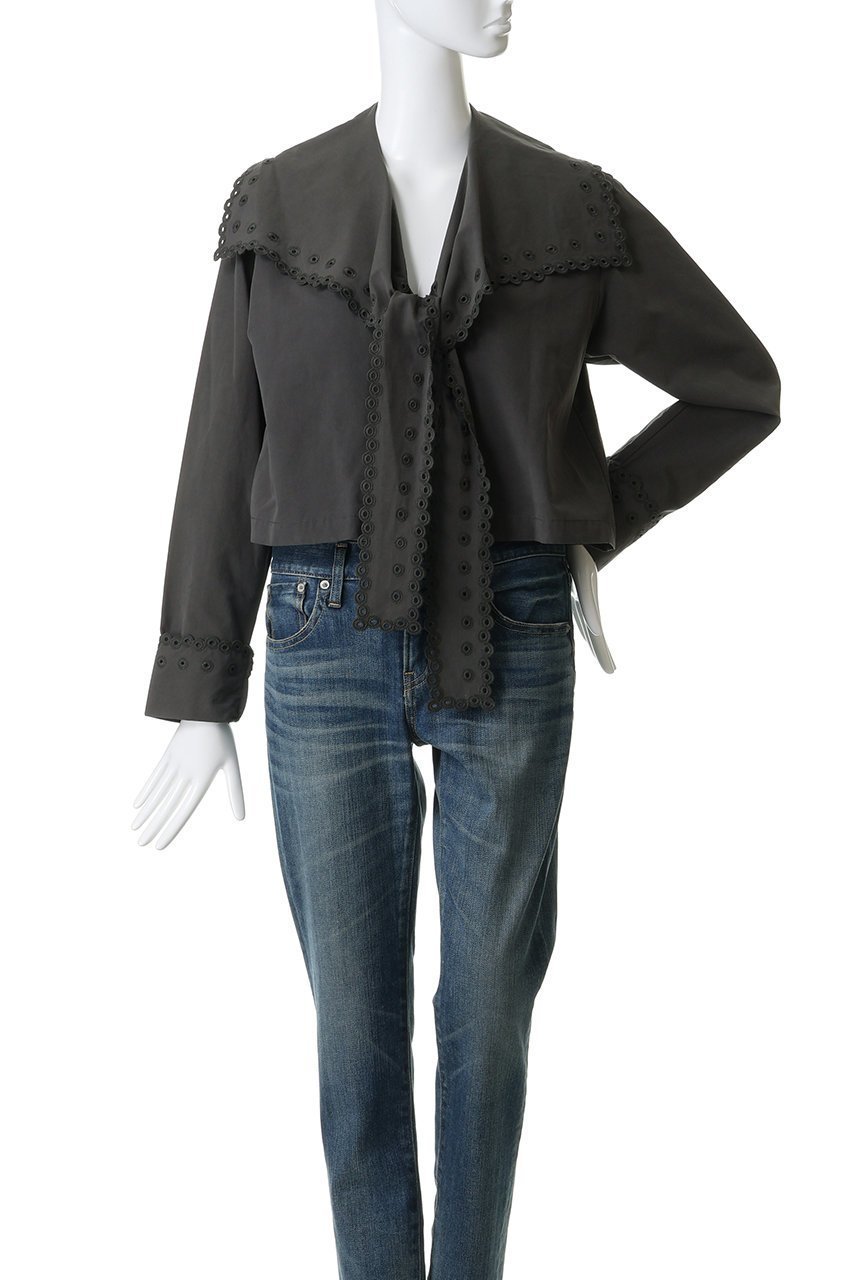 【ウィムガゼット/Whim Gazette】の【GEMINI】スカラップブラウス 人気、トレンドファッション・服の通販 founy(ファニー) 　ファッション　Fashion　レディースファッション　Fashion for Women　トップス・カットソー　Cut & Sew Tops　シャツ・ブラウス・オフィスカジュアル　Elegant Blouses & Button-Ups　おすすめ　Recommended / Our Picks　ジャケット　Jacket, Outerwear　スカラップ　Scallop, Scalloped Edge　スリーブ　Sleeve, Long Sleeve / Short Sleeve　フェミニン　Feminine, Girly　リネン　Linen, Linen Fabric　ロング　Long, Long-Length　エレガント 上品　Elegant　新作・新入荷　New Arrivals / New In　other-2|ID: prp329100004784685 ipo3291000000034734987