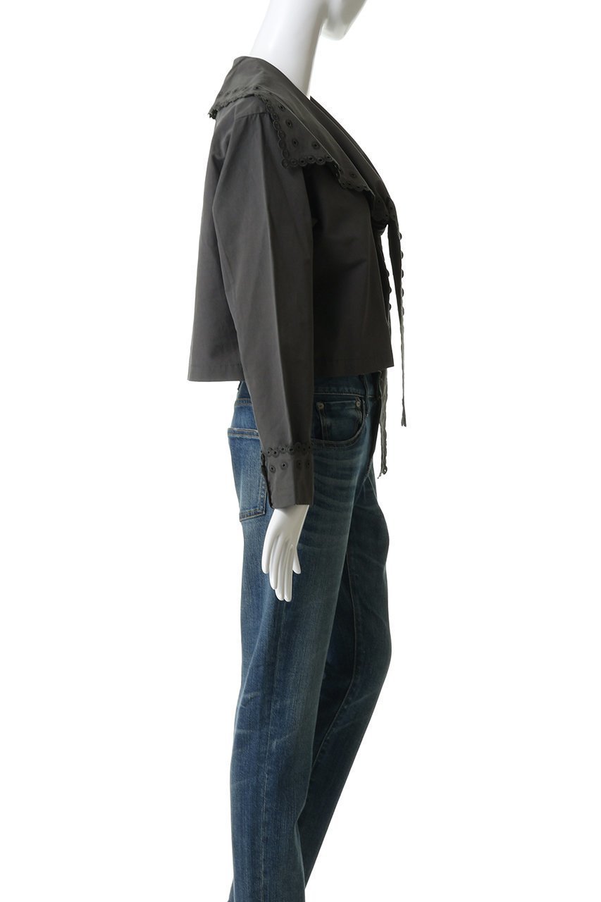 【ウィムガゼット/Whim Gazette】の【GEMINI】スカラップブラウス 人気、トレンドファッション・服の通販 founy(ファニー) 　ファッション　Fashion　レディースファッション　Fashion for Women　トップス・カットソー　Cut & Sew Tops　シャツ・ブラウス・オフィスカジュアル　Elegant Blouses & Button-Ups　おすすめ　Recommended / Our Picks　ジャケット　Jacket, Outerwear　スカラップ　Scallop, Scalloped Edge　スリーブ　Sleeve, Long Sleeve / Short Sleeve　フェミニン　Feminine, Girly　リネン　Linen, Linen Fabric　ロング　Long, Long-Length　エレガント 上品　Elegant　新作・新入荷　New Arrivals / New In　other-3|ID: prp329100004784685 ipo3291000000034734989