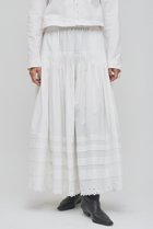 【ウィムガゼット/Whim Gazette】の【GEMINI】スカラップ刺繍スカート オフホワイト|ID: prp329100004784686 ipo3291000000035680956