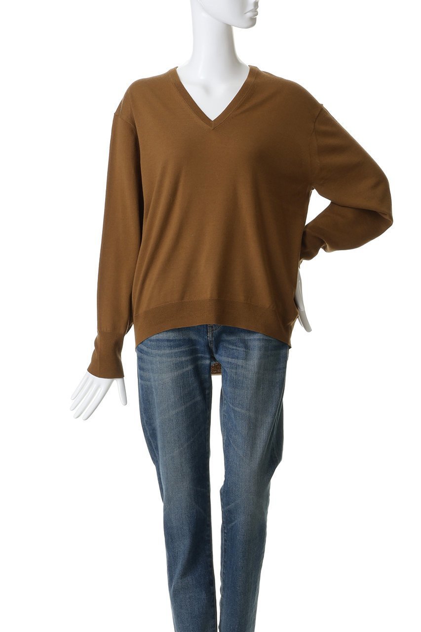 【ウィムガゼット/Whim Gazette】の【GEMINI】ハイゲージVニットプルオーバー 人気、トレンドファッション・服の通販 founy(ファニー) 　ファッション　Fashion　レディースファッション　Fashion for Women　トップス・カットソー　Cut & Sew Tops　ニット　Knit Tops & Sweaters　カジュアルプルオーバー・ニットトップス　Pullovers & Knit Tops / Casual Pullovers　フィット　Fit, Slim Fit　ベーシック　Basic, Essential　エレガント 上品　Elegant　定番　Standard, Basic Item　新作・新入荷　New Arrivals / New In　A/W・秋冬　Autumn/Winter　other-2|ID: prp329100004784689 ipo3291000000034735014