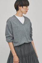 【ウィムガゼット/Whim Gazette】の【GEMINI】ハイゲージVニットプルオーバー グレー|ID:prp329100004784689