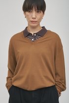 【ウィムガゼット/Whim Gazette】の【GEMINI】ハイゲージVニットプルオーバー キャメル|ID:prp329100004784689