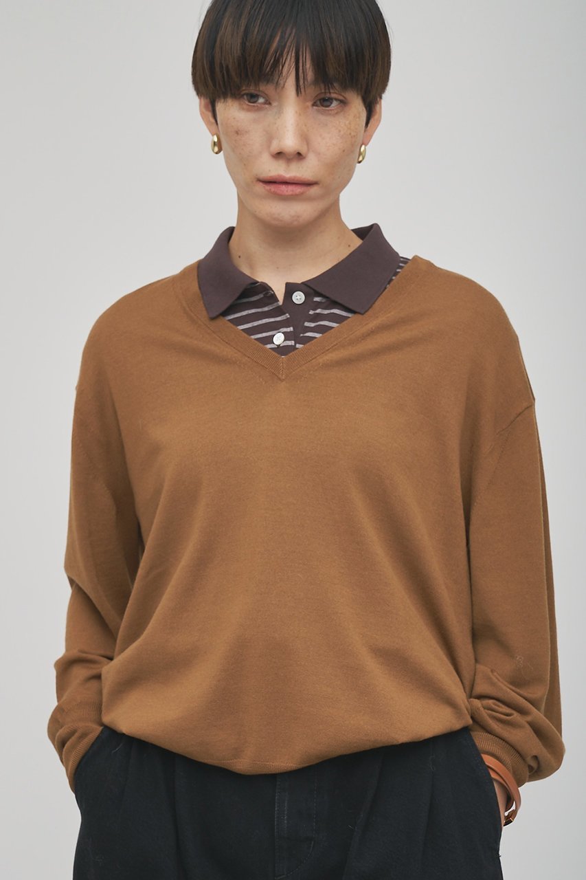 【ウィムガゼット/Whim Gazette】の【GEMINI】ハイゲージVニットプルオーバー インテリア・キッズ・メンズ・レディースファッション・服の通販 founy(ファニー) ファッション Fashion レディースファッション Fashion for Women トップス・カットソー Cut & Sew Tops ニット Knit Tops & Sweaters カジュアルプルオーバー・ニットトップス Pullovers & Knit Tops / Casual Pullovers シンプル Simple, Minimal トレンド Trend, Trending Now ベーシック Basic, Essential キャメル|ID: prp329100004784689 ipo3291000000036803600