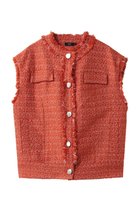 【エムフィル/M Fil】のPuffy Tweed フリンジジレ 人気、トレンドファッション・服の通販 founy(ファニー) ファッション Fashion レディースファッション Fashion for Women アウター Coat / Outerwear Collection レディースジャケット・軽アウター Jackets 2026年 2026 シルバー Silver, Metallic Silver ジャケット Jacket, Outerwear ツイード Twill, Twill Weave フリンジ Fringe, Tassel ベスト Vest, Waistcoat ポケット Pocket, Pocket Detail ヨーク Yoke, Yoke Design ワーク Workwear, Utility Style 夏 Summer 春 Spring S/S・春夏 SS, Spring/Summer, Warm Season thumbnail オレンジ|ID: prp329100004784692 ipo3291000000034735036