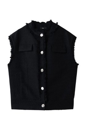 【エムフィル/M Fil】のPuffy Tweed フリンジジレ 人気、トレンドファッション・服の通販 founy(ファニー) ファッション Fashion レディースファッション Fashion for Women アウター Coat / Outerwear Collection レディースジャケット・軽アウター Jackets 2026年 2026 シルバー Silver, Metallic Silver ジャケット Jacket, Outerwear ツイード Twill, Twill Weave フリンジ Fringe, Tassel ベスト Vest, Waistcoat ポケット Pocket, Pocket Detail ヨーク Yoke, Yoke Design ワーク Workwear, Utility Style 夏 Summer 春 Spring S/S・春夏 SS, Spring/Summer, Warm Season |ID:prp329100004784692